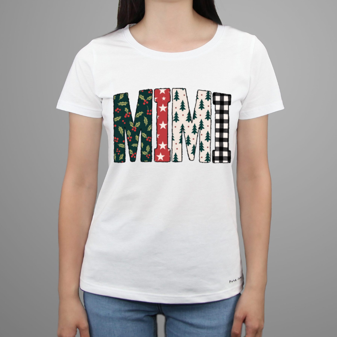 Christmas Mama Bundle | Patchwork Holiday PNG Designs | Digital Download