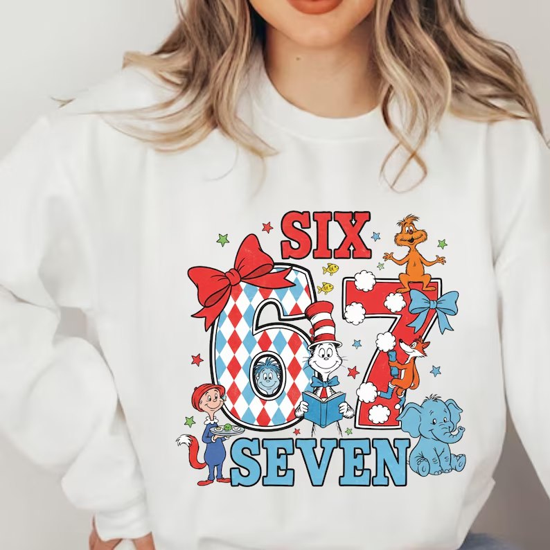 Dr Seuss Day Shirt Kids Youth Adult Teacher Cat in the Hat Birthday Party Tee