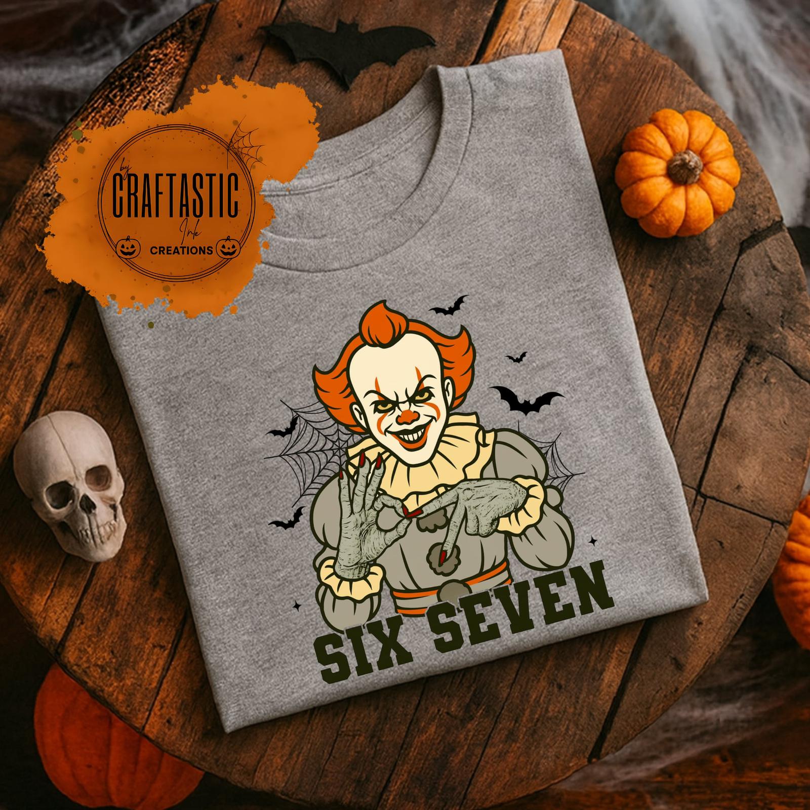 SIX SEVEN Horror Characters T-Shirt | Trendy Halloween Graphic Tee | Scary Movie Inspired Shirt – Craftastic Ink
