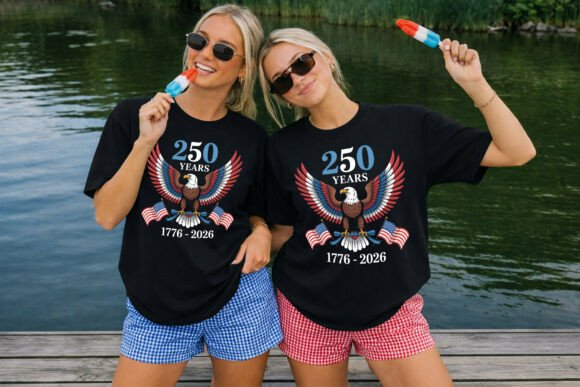 USA 250 Years Eagle Wings Patriotic T-Shirt | Digital Download