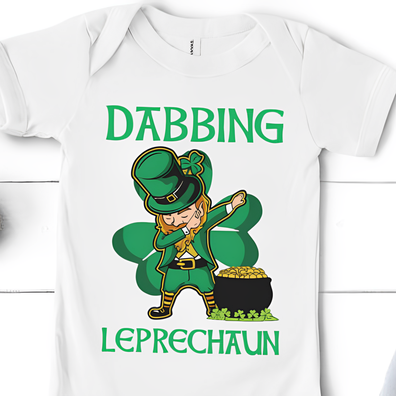 ST. PATRICK'S DAY DABBIBG LEPRECHAUN-DTF Transfer