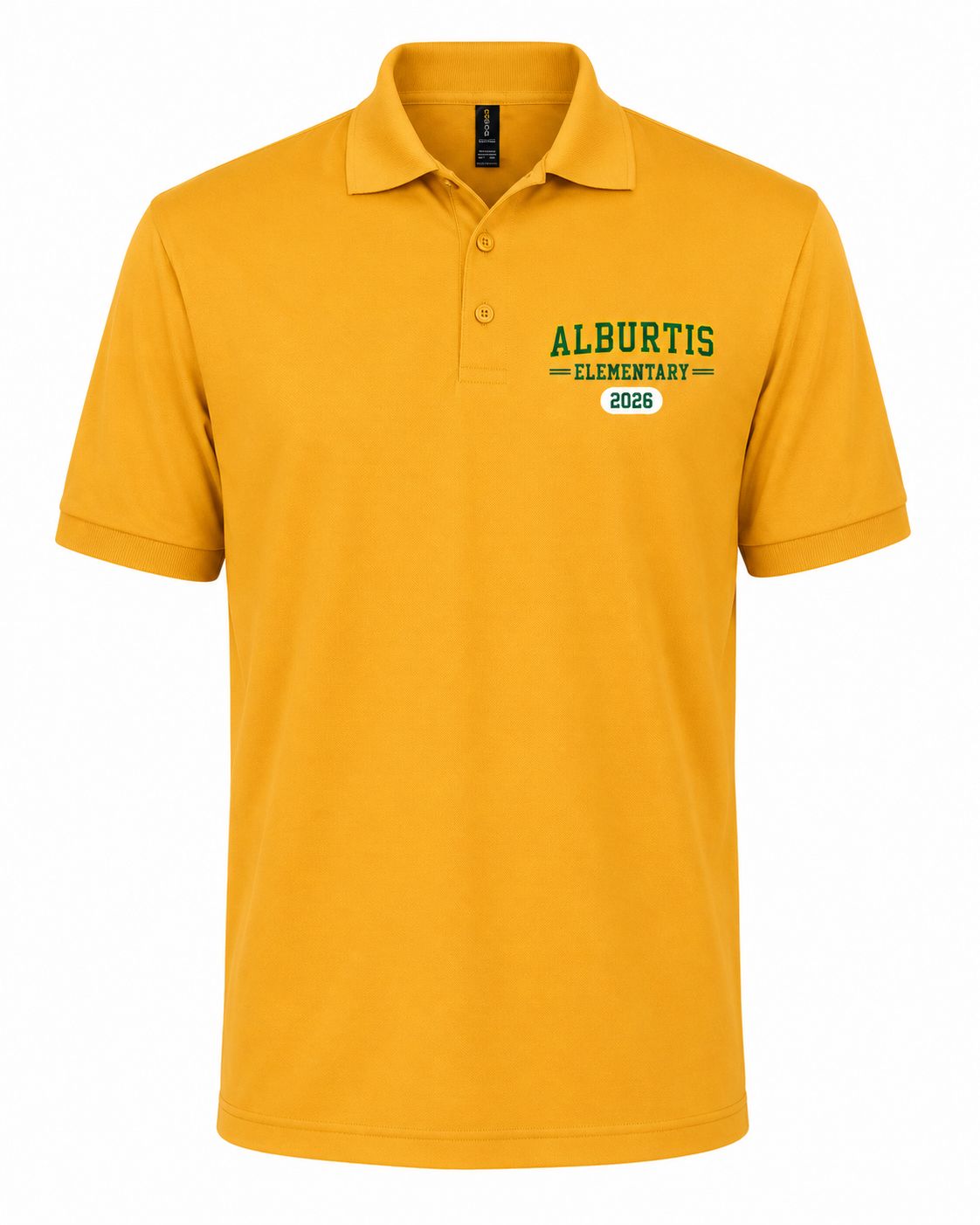 Alburtis Elementary Eagles Gildan Mens Jersey Polo - G880 (Yellow)