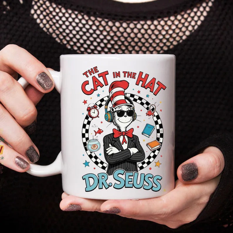 Dr Seuss Day Shirt Kids Youth Adult Teacher Cat in the Hat Birthday Party Tee