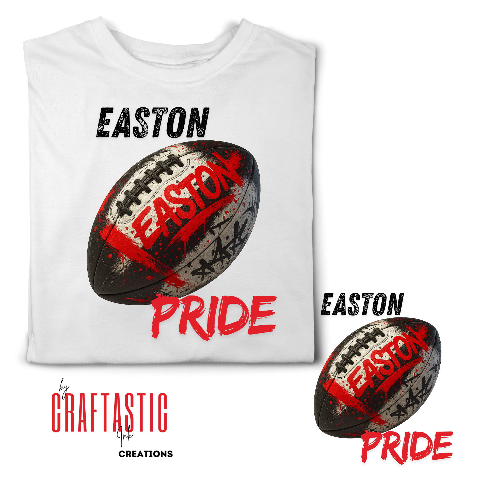 EASTON Graffiti American Football PNG – Urban Street-Style Digital Download