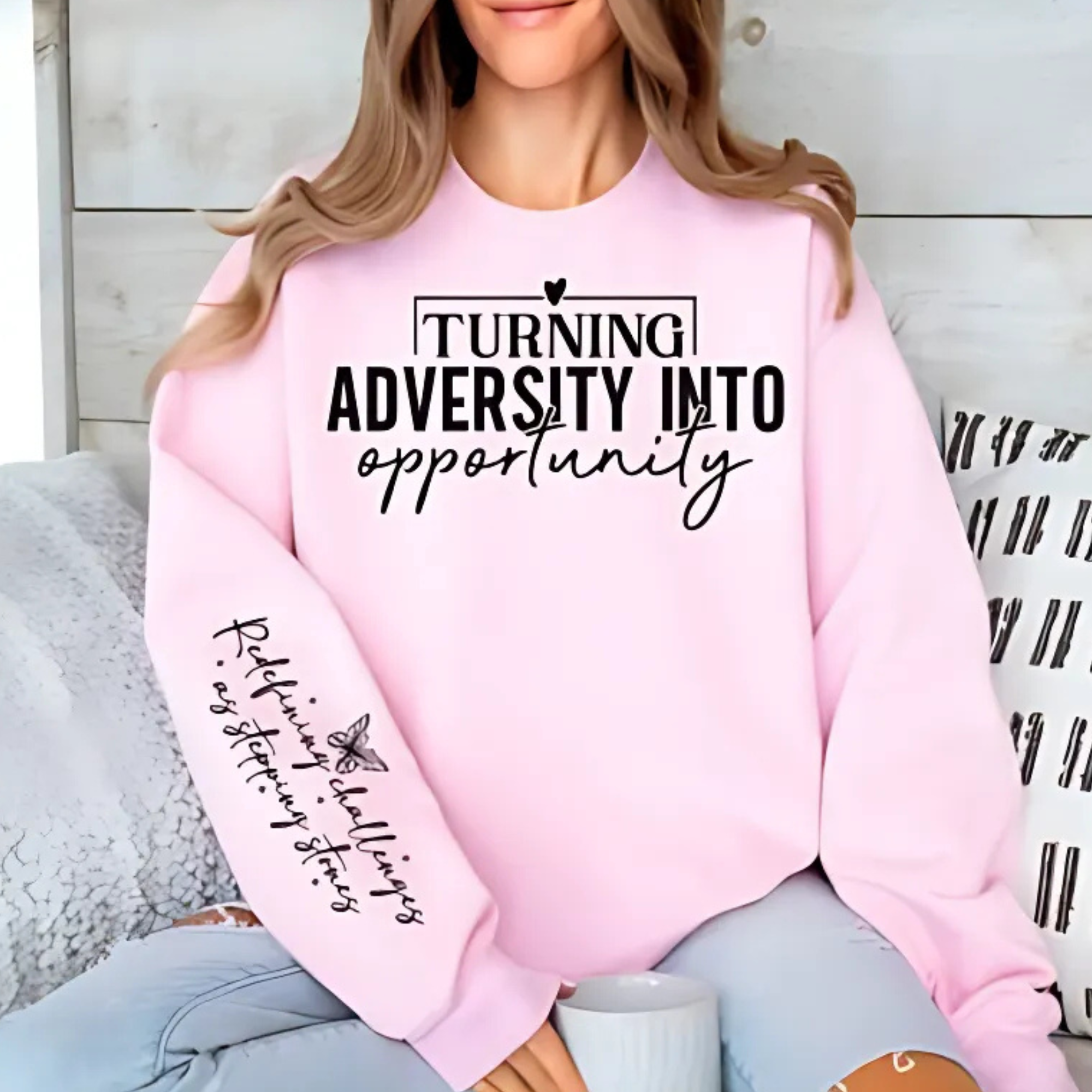 Turning Adversity Into Opportunity DTF Transfer-High-Quality Custom Prints Custom Logo Personalized Company Logo Custom Your Text Apparel | Craftastic Ink