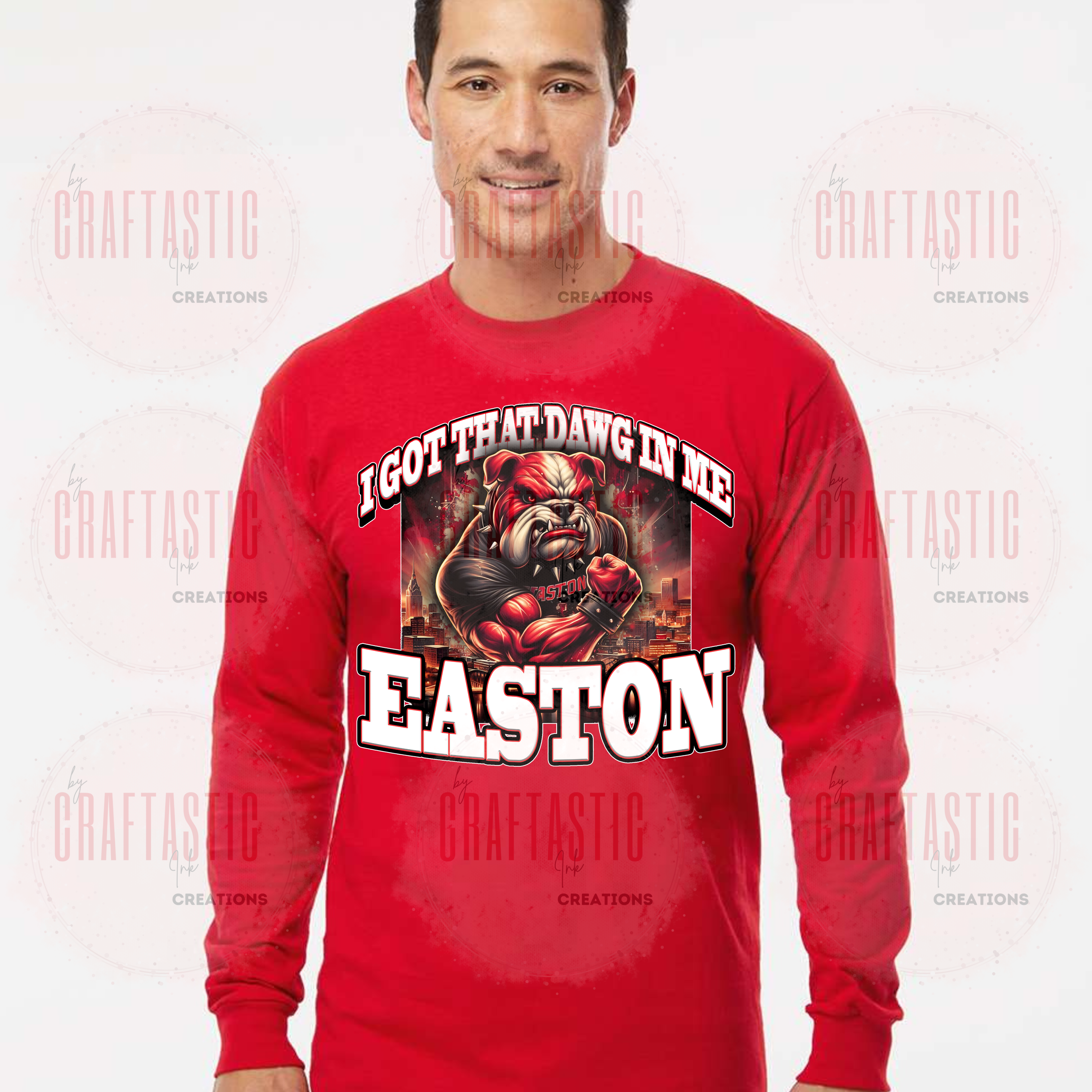 Long Sleeve-I Got The Dawg In Me-Easton | Custom Spirit Wear-Craftastic Ink