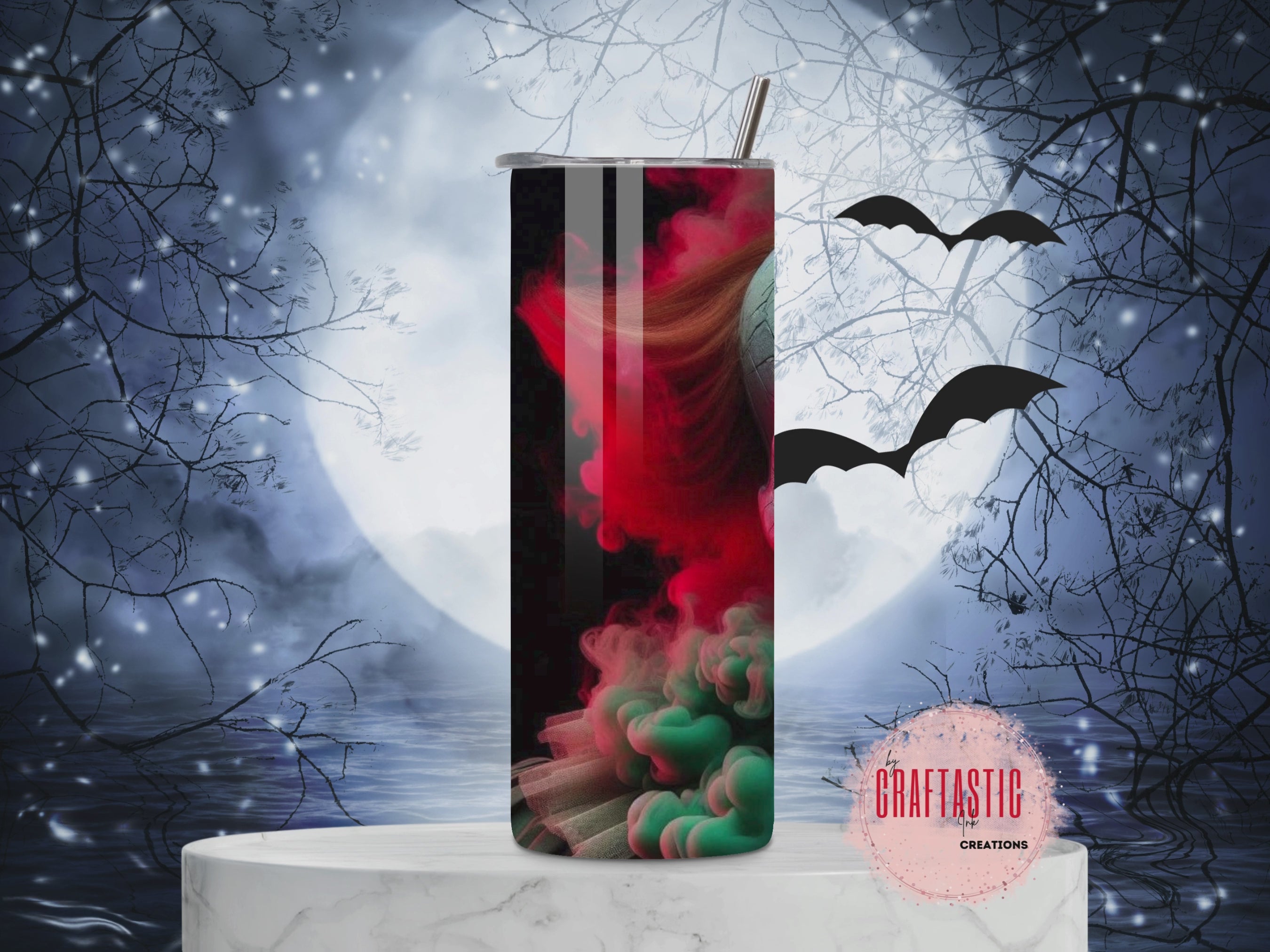 Sinister Smile - Pennywise Horror Tumbler Sublimation Transfer-High-Quality Custom Prints | Craftastic Ink